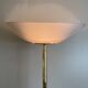 Lampadaire en laiton et opaline, Milan, Espagne, années 1980