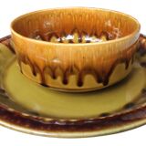 Old Gien fondue dish set