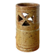 Vintage cylindrical ceramic table lamp