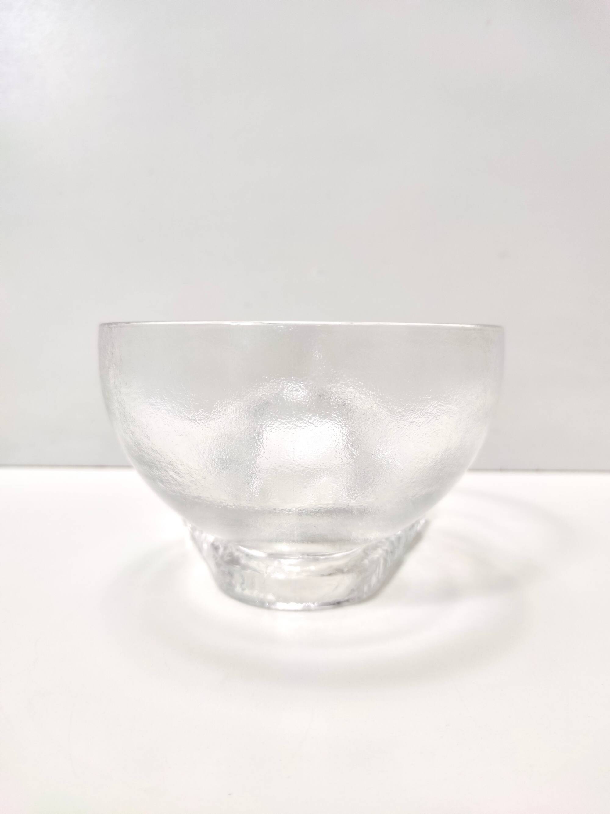 Set of Seven Crystal Serving Bowls by Taddei Sestini for Kristall Krisla