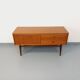 Small vintage Scandinavian teak sideboard from the 1960s.