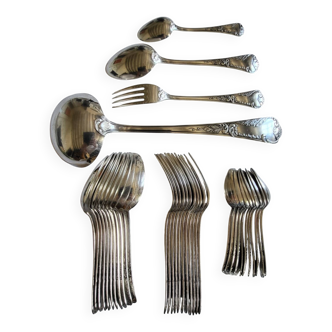 Ménagère 37 Pièces Orfèvre Frionnet François Couverts en métal argenté