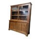 Armoire, vaisselier vitré vintage en bois