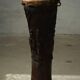 Sculpture / Organic wooden tambour, African carved, 20th century