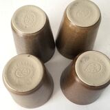 Set of 4 glasses in gres