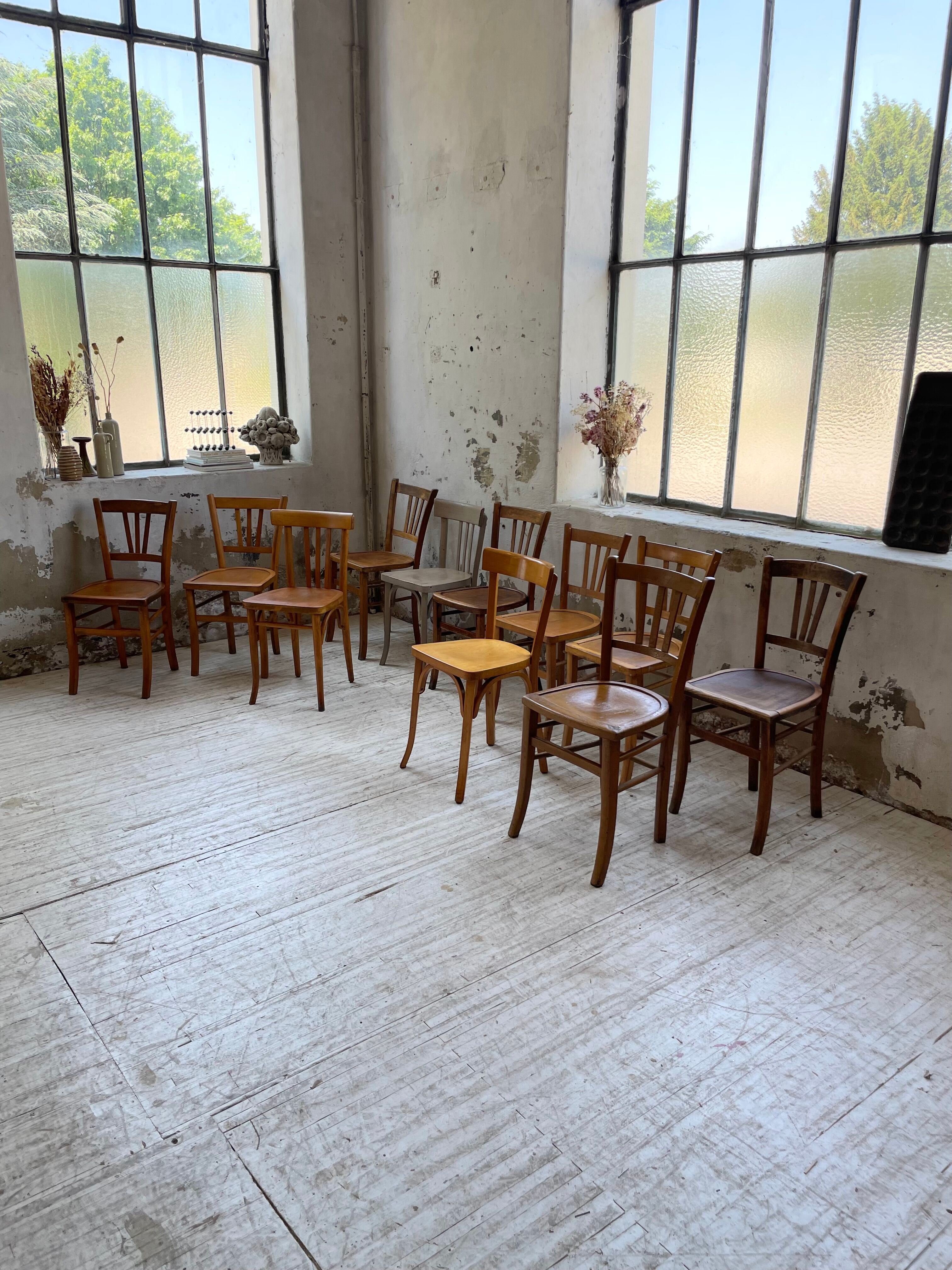 Set 11 Baumann bistro chairs