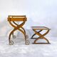 Beautiful pair of vintage teak tables – Serving table - Benoit-Guyot Lyon