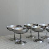 6 coupelles à dessert en inox