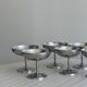 6 coupelles à dessert en inox