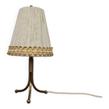 Rockabilly Brass Tripod Table Lamp, 1950s