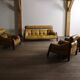 Percival Lafer MP-81 lounge chairs in yellow leather, Brazil 1970s
