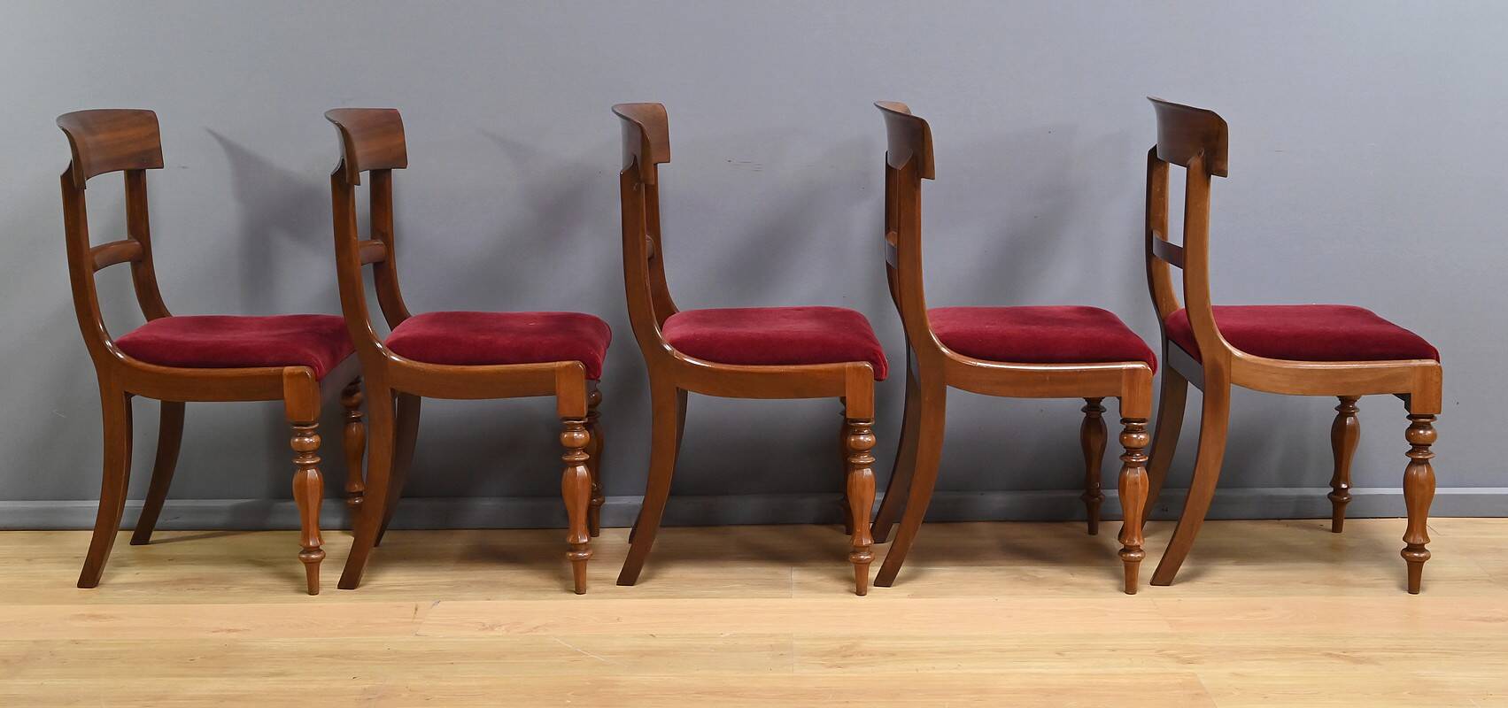Set of 5 Mahogany Chairs, Victorian Period, England – Part 2