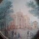 Miniature , cathedral landscape painting