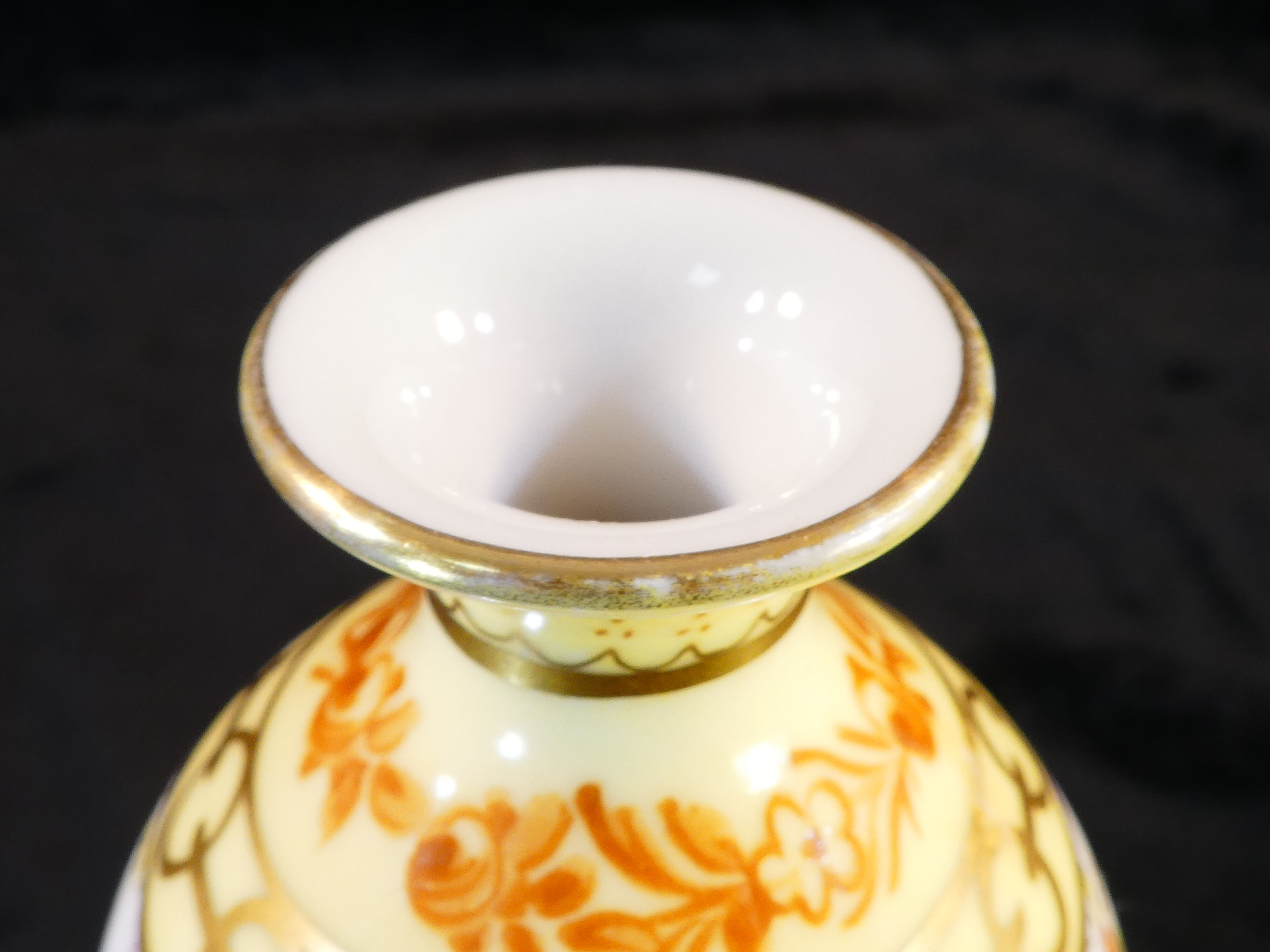 Porcelain vase from limoges Jules Tessonniere
