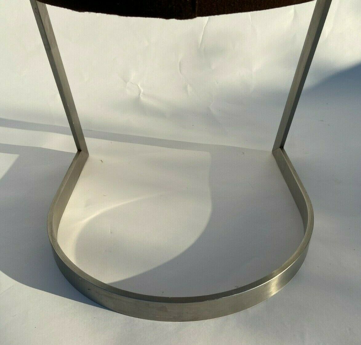 1970 stainless steel chair chrome style treck