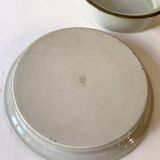 Duo of serving dishes in grand feu stoneware, Brenne earthenware