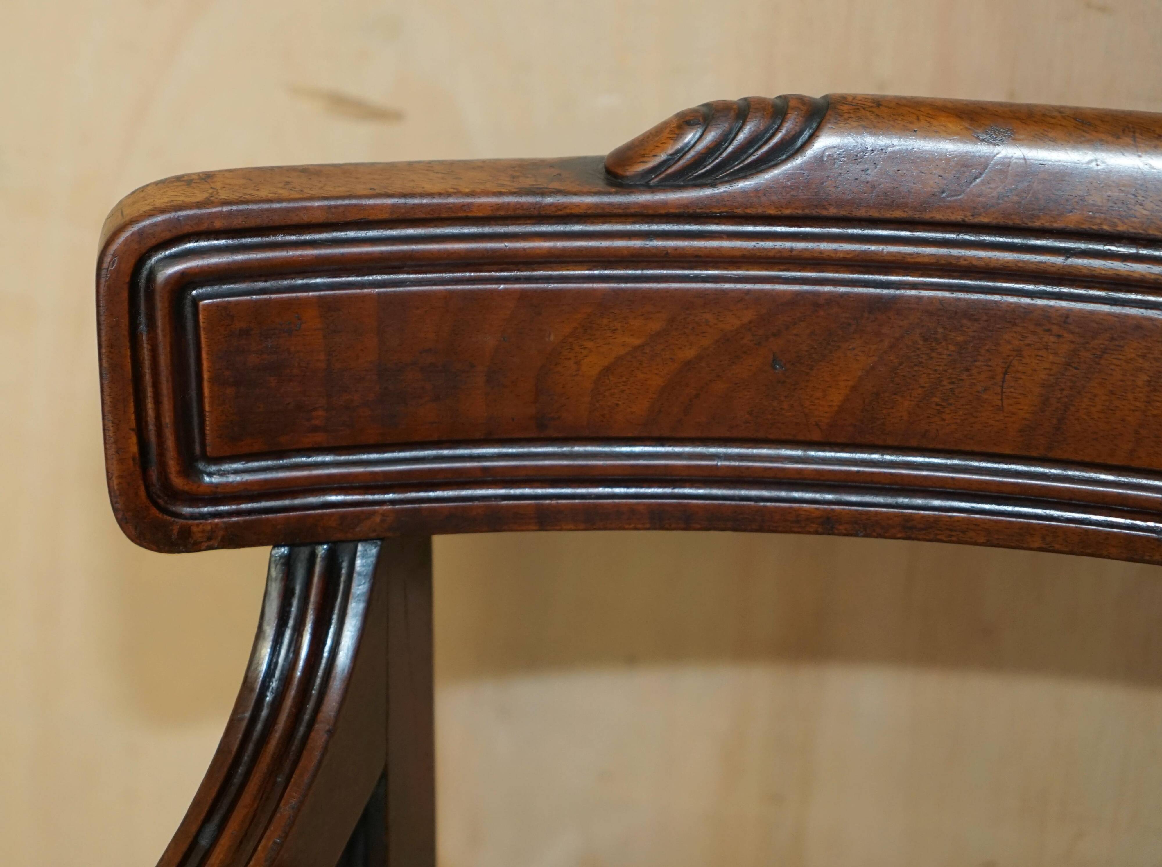 Fauteuil de bureau vintage style Regency Gillows