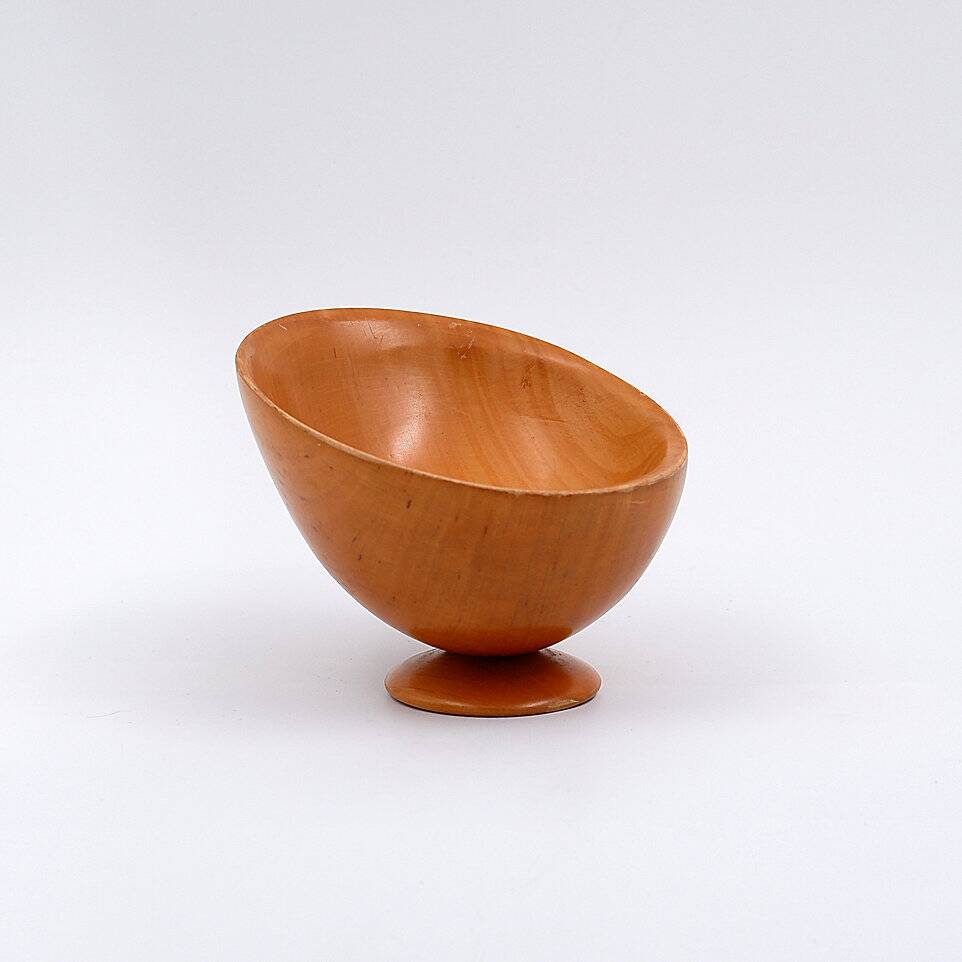 Massimo Iosa Ghini Twergi for Alessi Postmodern Wooden Bowl Memphis Style