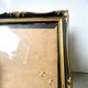 Antique black & gold wooden frame   24 cm x 16 cm convex glass