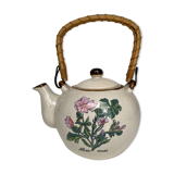 Vintage rattan teapot