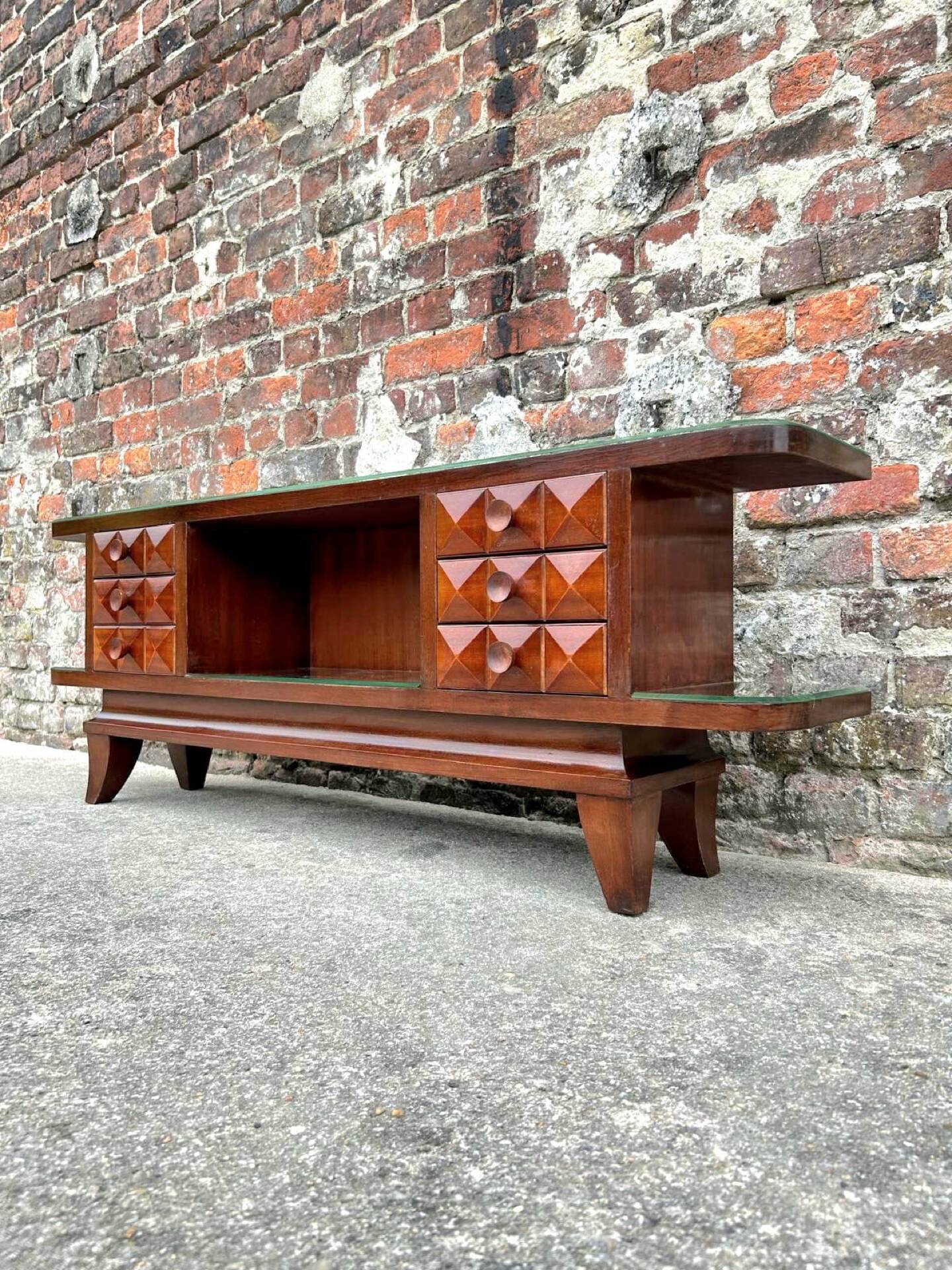 Art Deco mahogany sideboard, television unit.