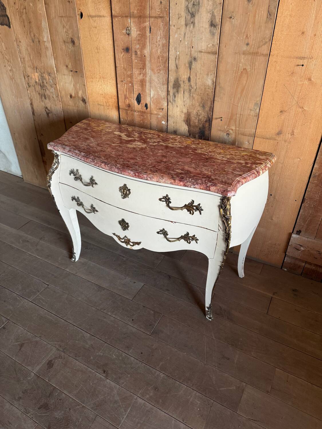 Louis XV style chest of drawers stamped Delorme