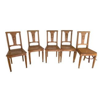 6 chaises années 1920