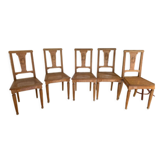 6 1920s chairs