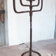 Large wrought iron candlestick, candle holder, candle, Menorah, brutalis
