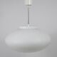 Up to 40 huge elliptical opaline glass pendants, in the style of Lisa Johansson-Pape.