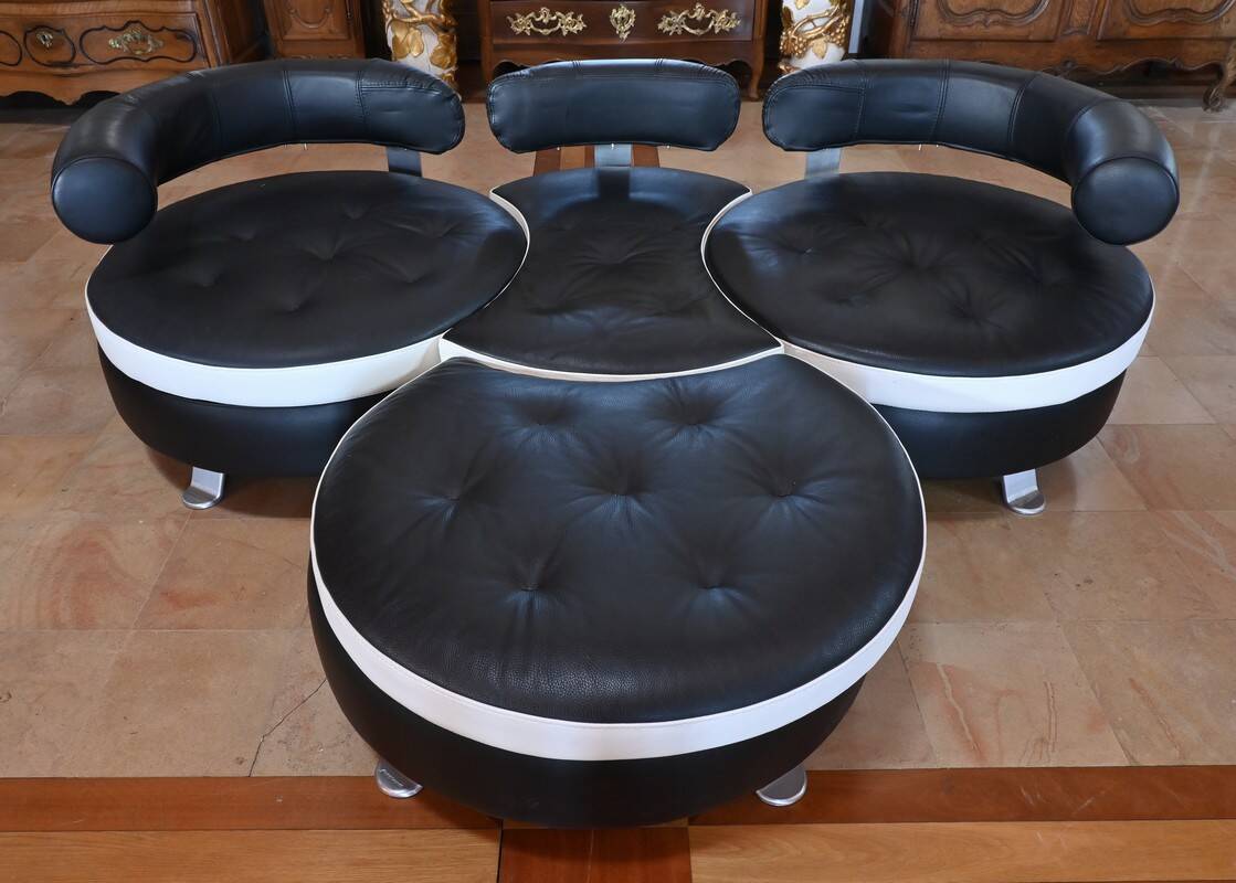 3-seater sofa by Mario Spinelli, signed Formenti, Italy – 1980