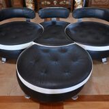 Canapé 3 places par Mario Spinelli, signé Formenti, Italie – 1980