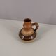 French soliflore vase in enamelled sandstone, 50