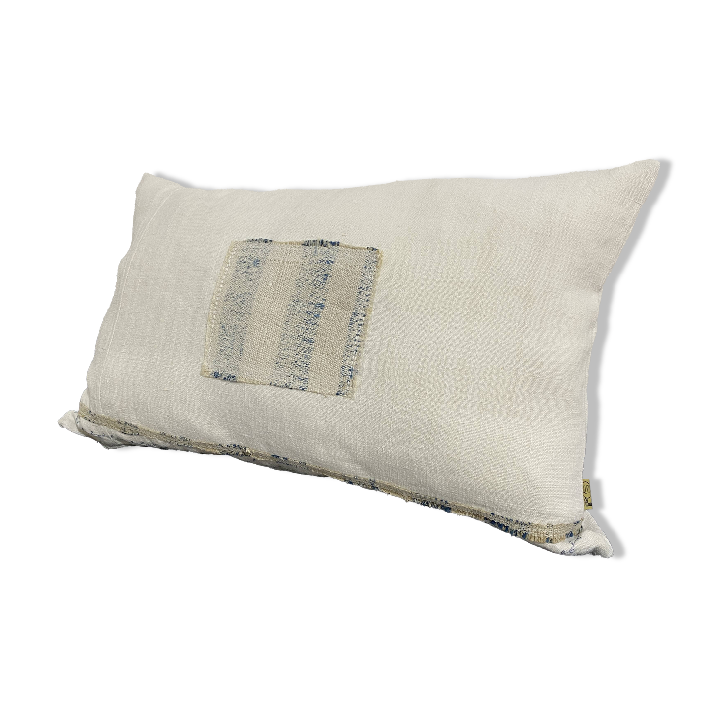 Handmade cushion in vintage fabric, Kilim style.