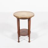 Mid-Century side table with brass top, 1960’s