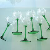Set 6 glasses of Alsace wine