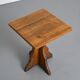 Pair of solid pine side tables, French Alps, circa 1970.