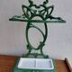 Enamelled cast iron umbrella door 1900