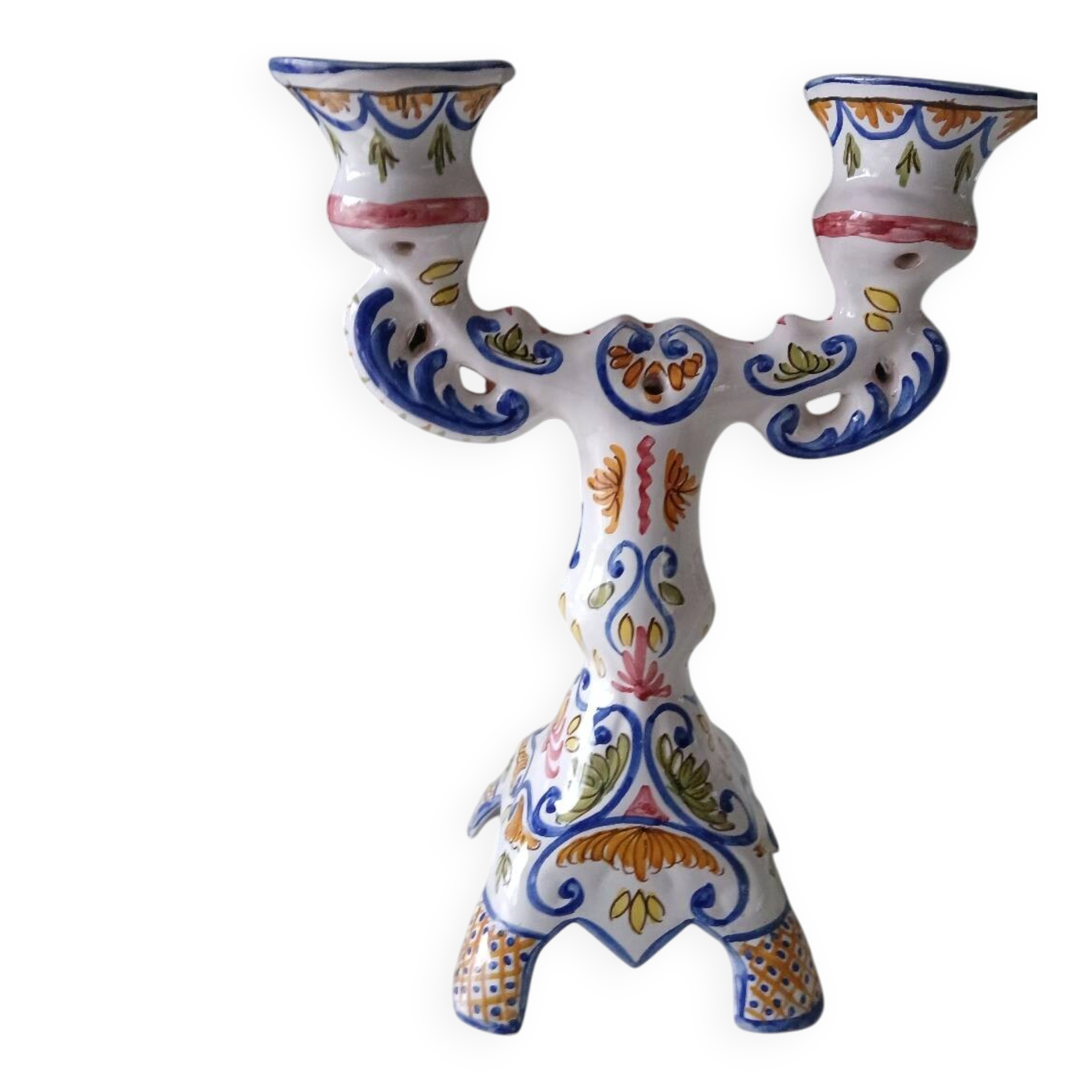 Double candlestick signed MF