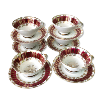 Set of 6 coffee cups Bavaria 1960
