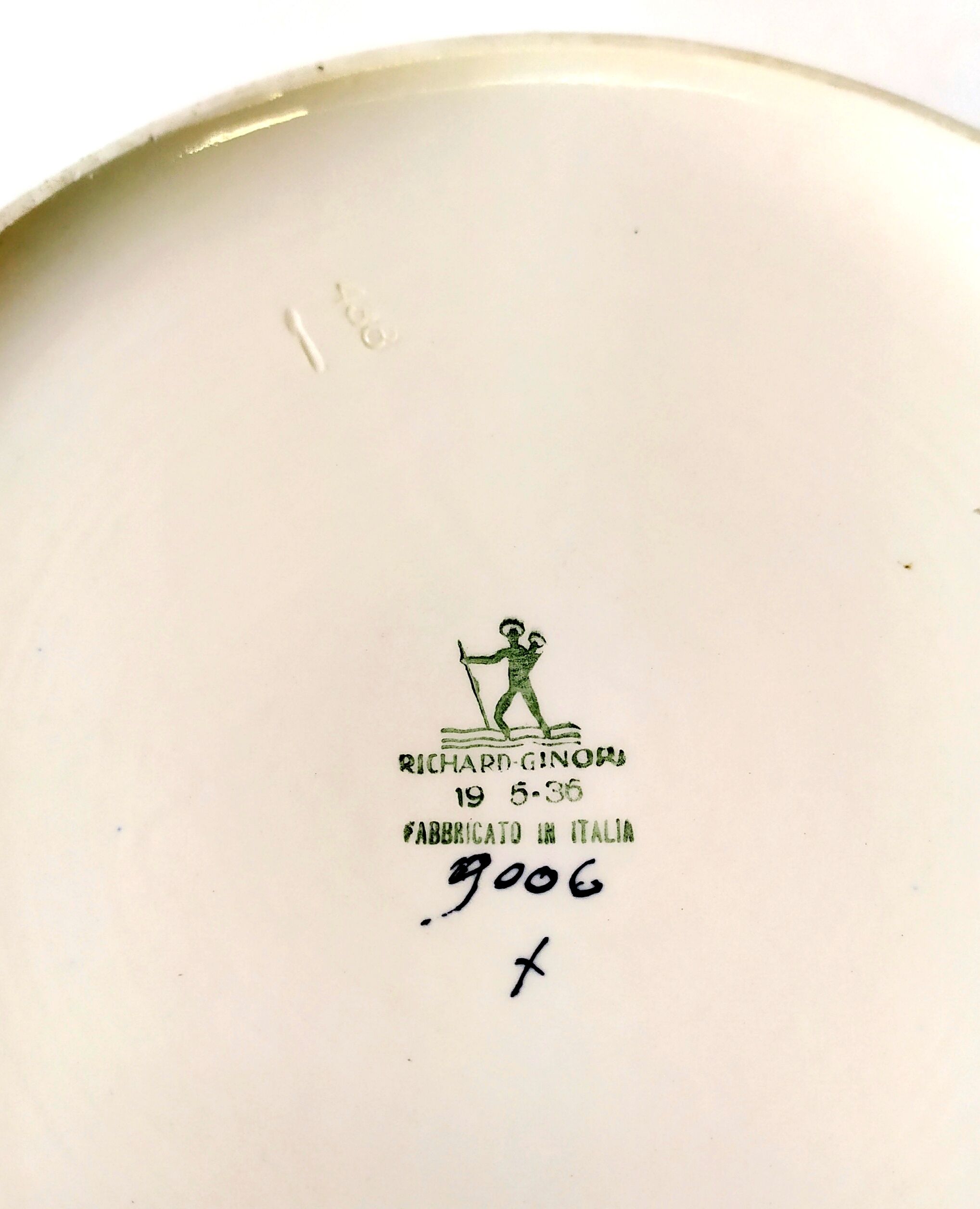 Gio Ponti bowl soup made by Richard Ginori, 1936.