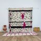 Handmade wool Berber rug 284x178 cm