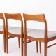 Set of 5 Henning Kjærnulf Teak Dining Chairs, Vejle Stolefabrik, Danish
