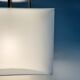 Lampe pendentif blanche vintage Cube, époque spatiale, années 1970