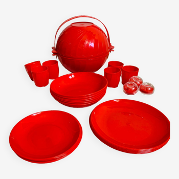 Picnic ball 70's red