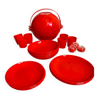 Picnic ball 70's red