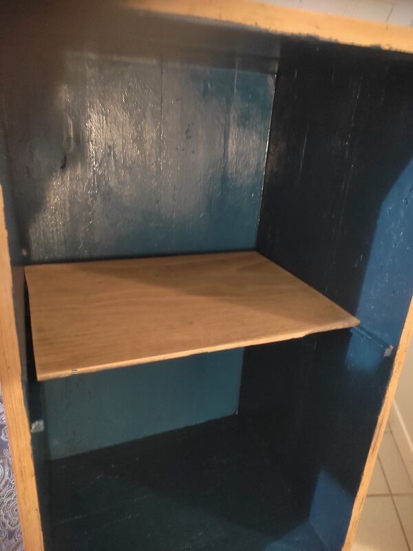 Storage cabinet solid wood aerogummed int intense blue dp 1222306