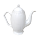 Worked white porcelain coffee maker