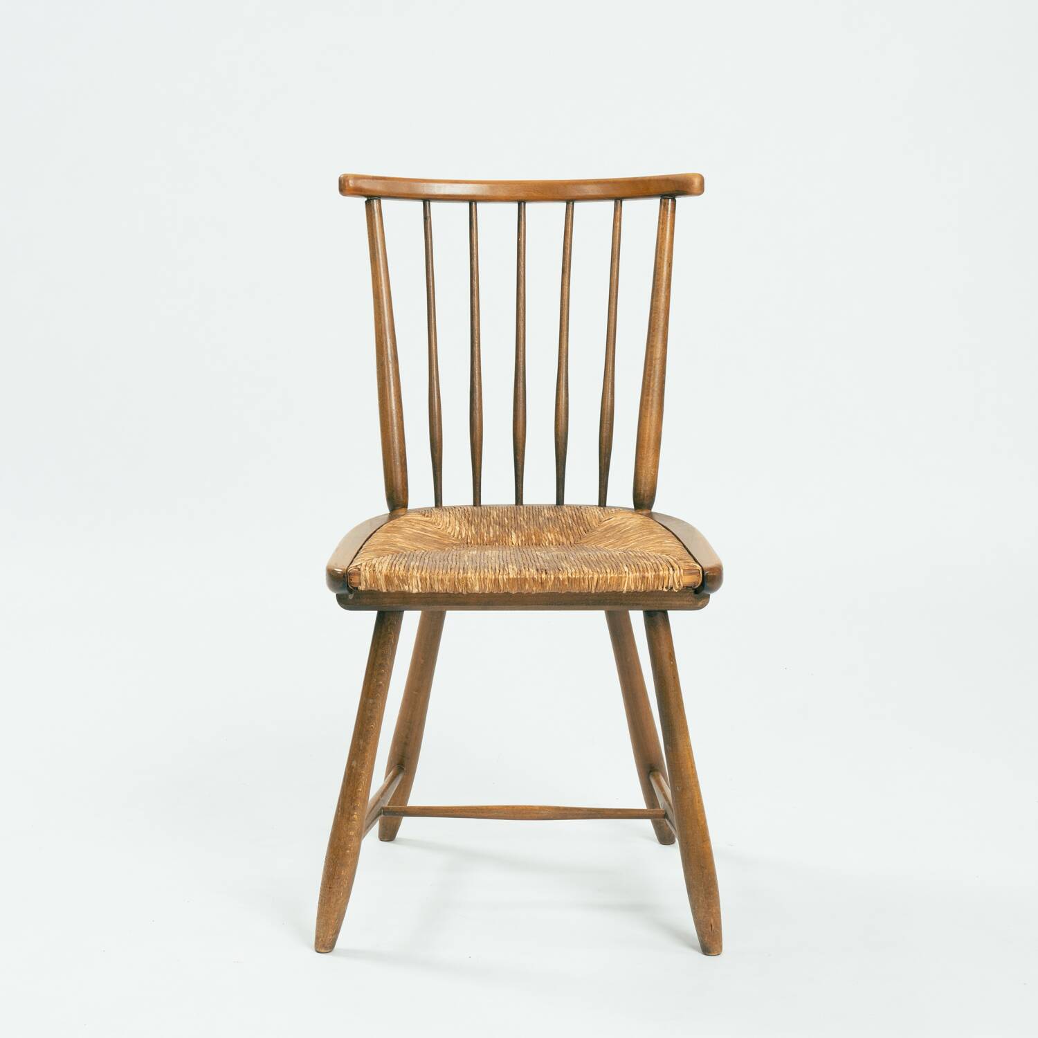 Wsk chair by Arno Lambrecht, 1950s in straw wicker and beech