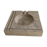 Square ashtray rough stone